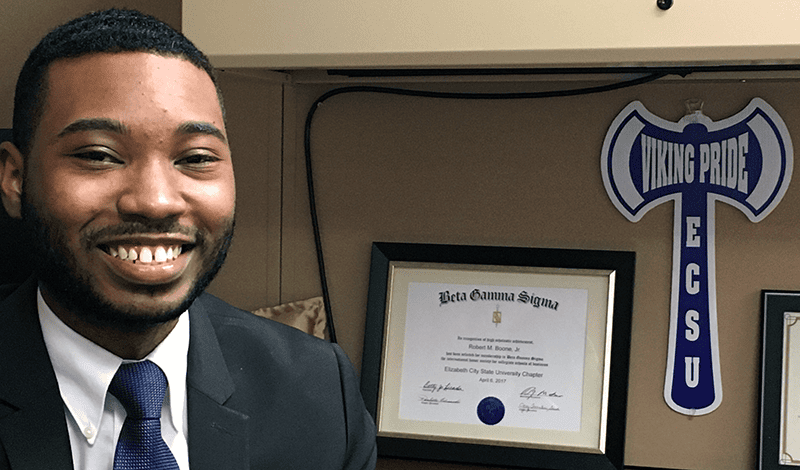 On the fast track to success: a GEMS participant in a home-built car she helped design and construct. Robert Boone is a Presidential Scholar at the UNC System Office in Chapel Hill, but no matter where he goes, he’ll always be a Viking at heart.