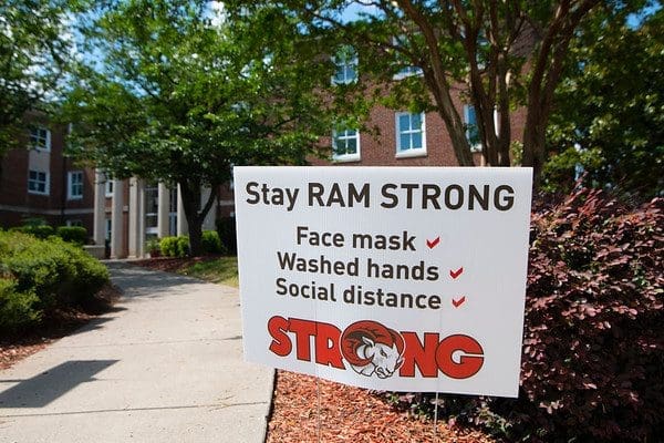 signage promotes preventative measures