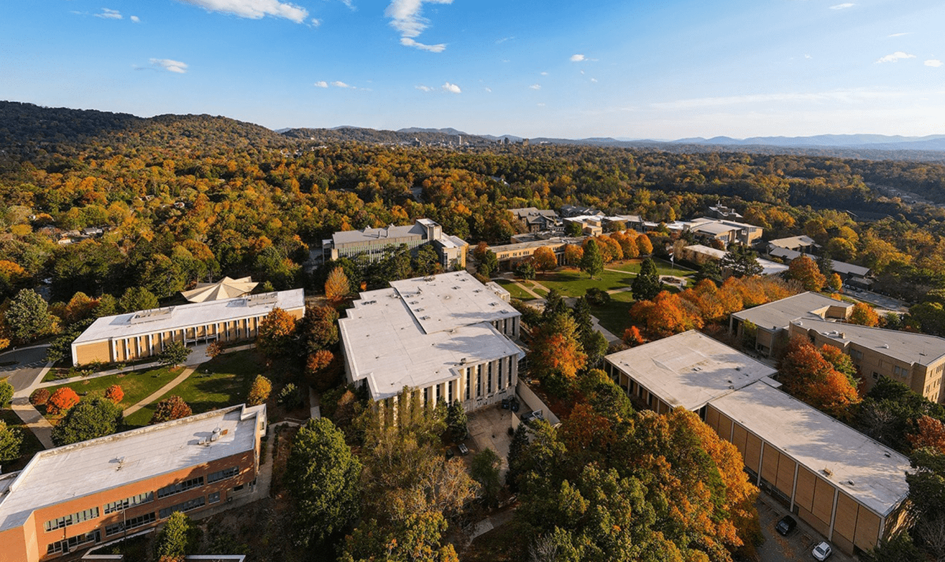 UNC Asheville image overviewing campus buildings